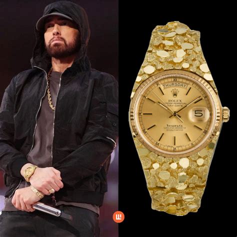 eminem rolex watch|Rolex Rolex x Tiffany & Co. Gold Nugget 'Day.